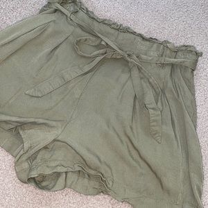 AE green flowy shorts (real color is first pic)